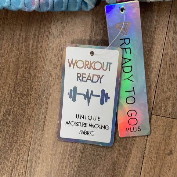 3/$24 Tie dye print active wear pant w/ stretch casual 3X juniors - Picture 5 of 17